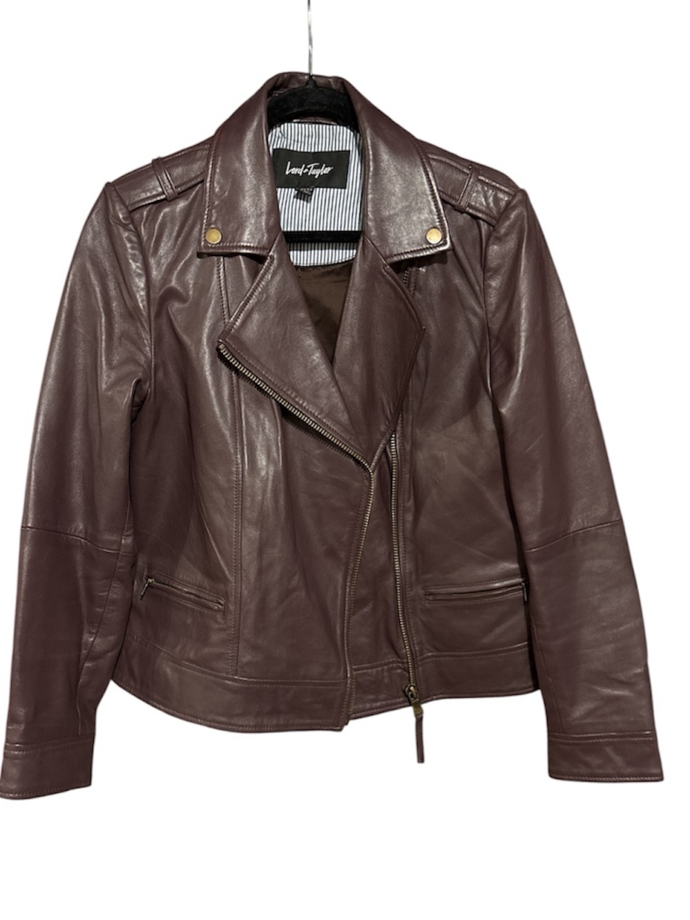 LORD & TAYLOR Lambskin Leather Jacket